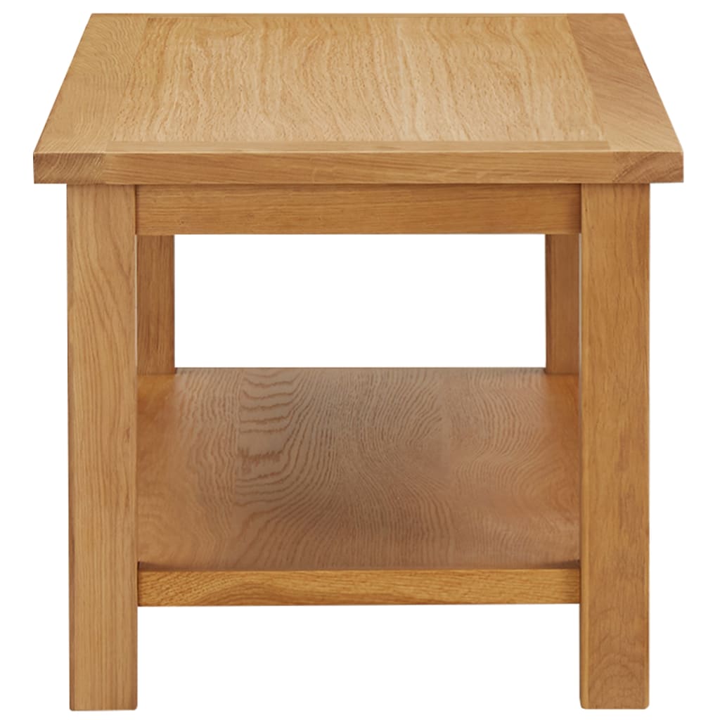 Salontafel massief eikenhout 90 x 45 x 40 cm Donkerbruin