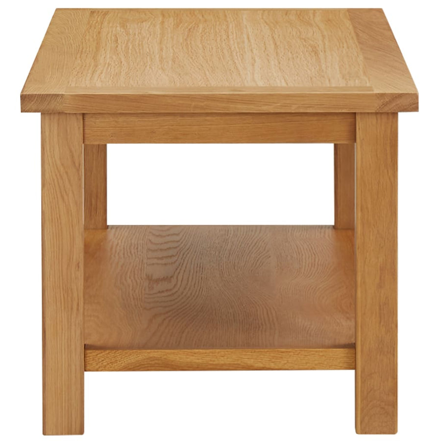Salontafel massief eikenhout 90 x 45 x 40 cm Donkerbruin