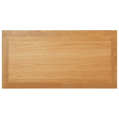 Salontafel massief eikenhout 90 x 45 x 40 cm Donkerbruin
