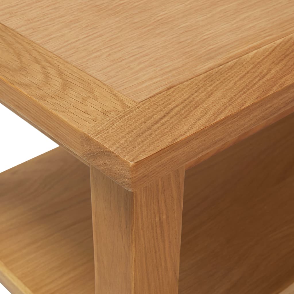 Salontafel massief eikenhout 90 x 45 x 40 cm Donkerbruin
