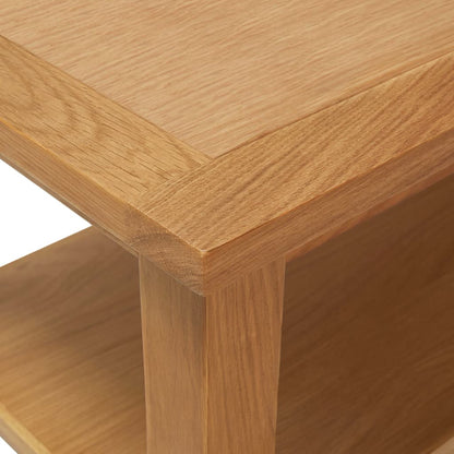 Salontafel massief eikenhout 90 x 45 x 40 cm Donkerbruin