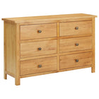 Ladekast massief eikenhout 105x33,5x73 cm