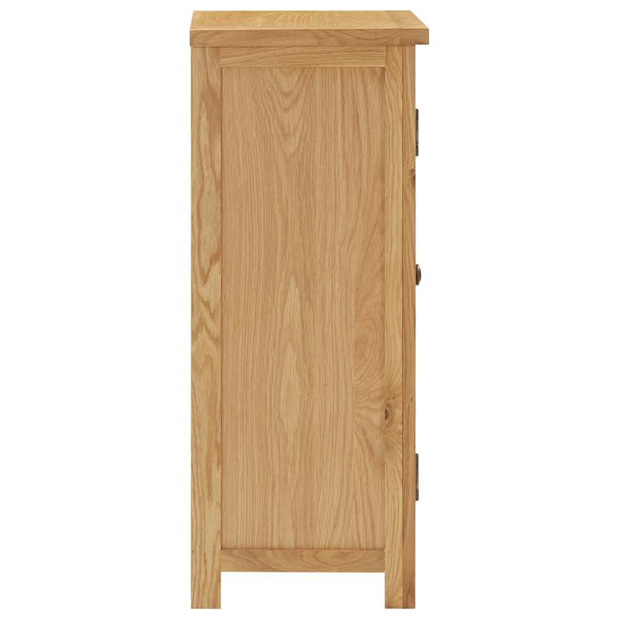 Kast 45x32x85 cm massief eikenhout