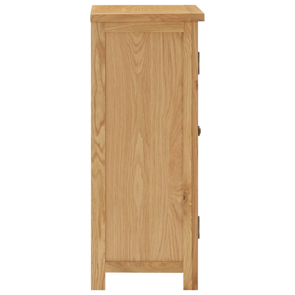 Kast 45X32X85 Cm Massief Eikenhout Bruin