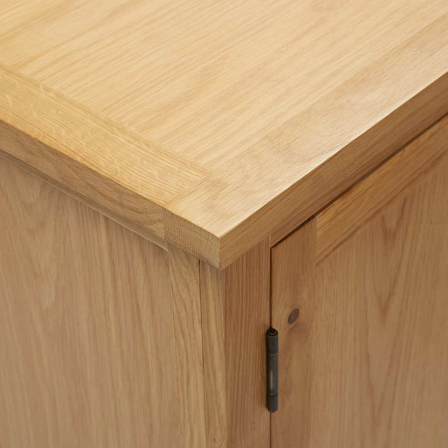 Kast 45x32x85 cm massief eikenhout