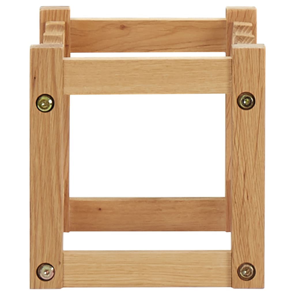 Wijnrek Voor Flessen 37X2X2 Cm Massief Eikenhout 6