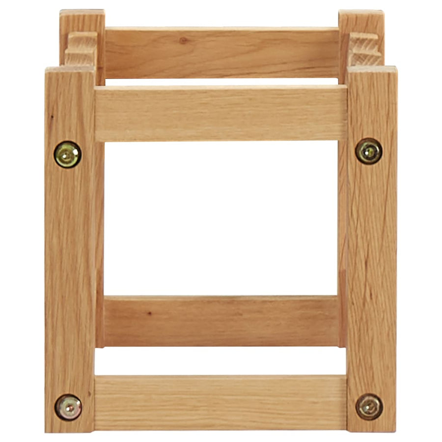 Wijnrek Voor Flessen 37X2X2 Cm Massief Eikenhout 6