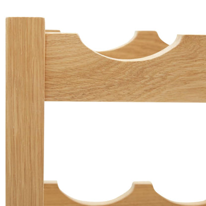 Wijnrek Voor Flessen 37X2X2 Cm Massief Eikenhout 6