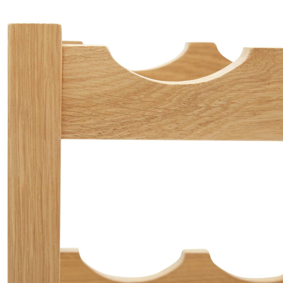 Wijnrek Voor Flessen 37X2X2 Cm Massief Eikenhout 6
