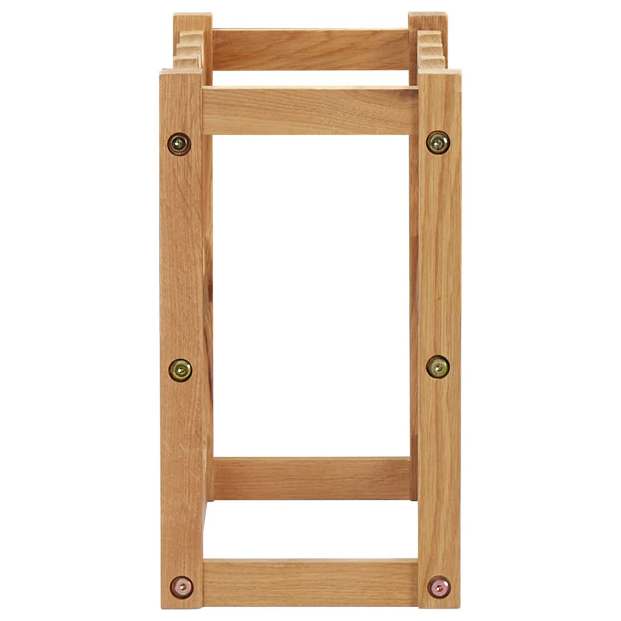 Wijnrek Voor 2 Flessen 47X2X36 Cm Massief Eikenhout 12