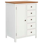 Kledingkast 76x52x105 cm massief eiken acaciahout