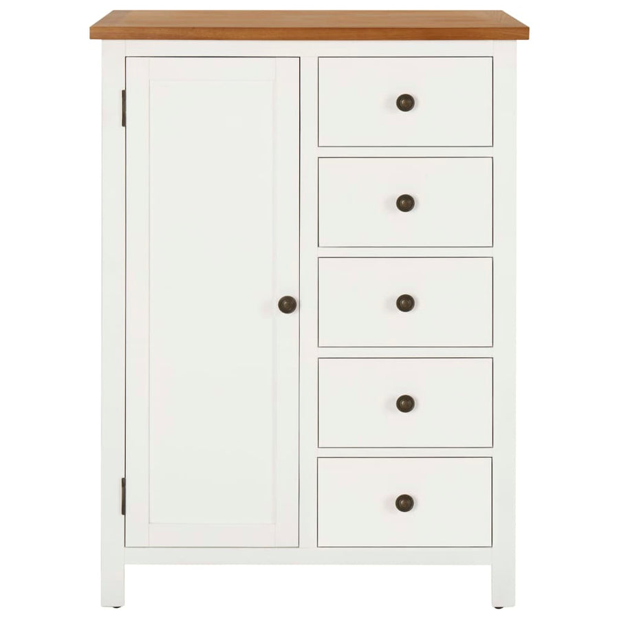 Kledingkast 76x52x105 cm massief eikenhout