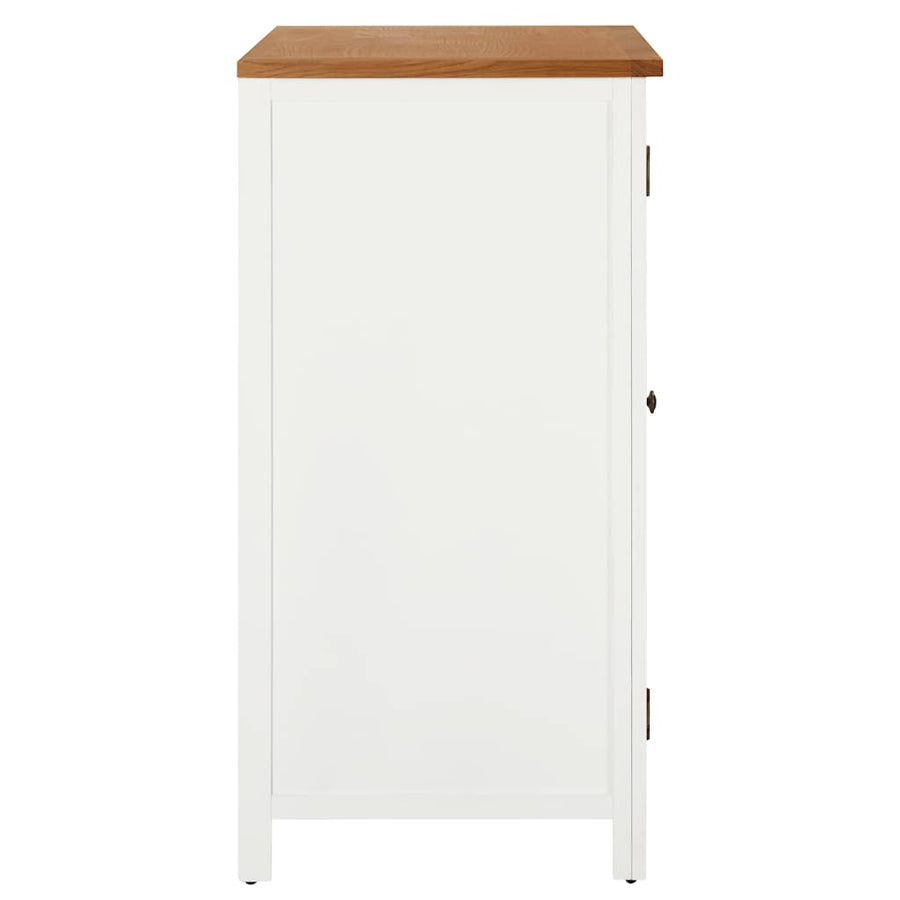 Kledingkast 76x52x105 cm massief eikenhout