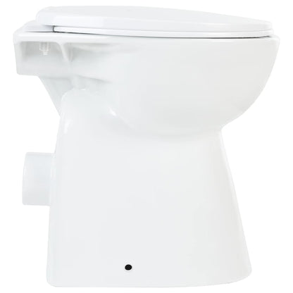 Toilet Verhoogd 7 Cm Soft-Close Randloos Keramiek Wit