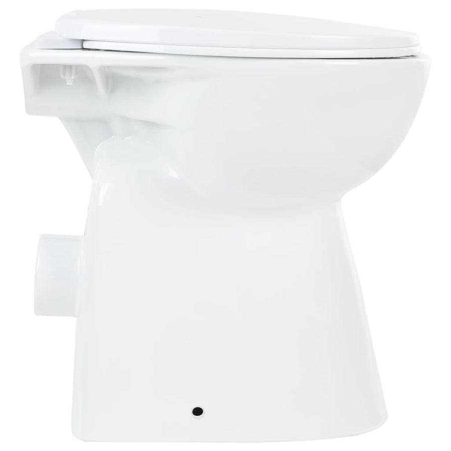 Toilet Verhoogd 7 Cm Soft-Close Randloos Keramiek Wit