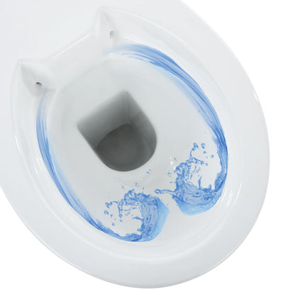 Toilet Verhoogd 7 Cm Soft-Close Randloos Keramiek Wit