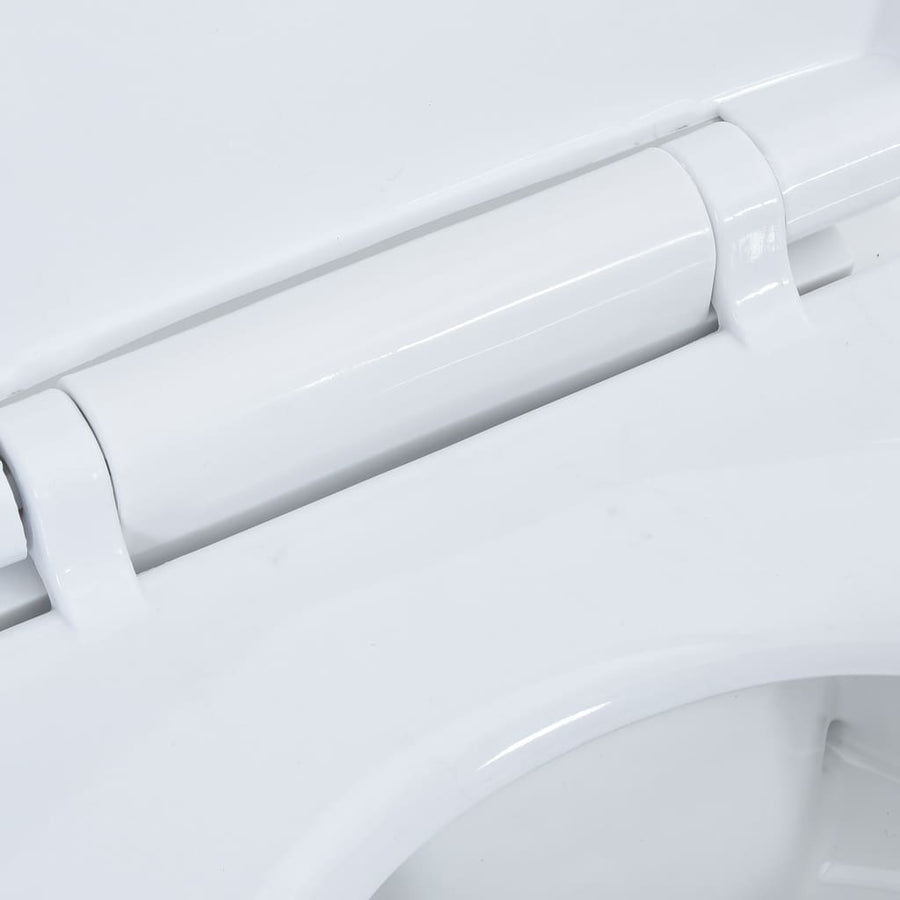 Toilet Verhoogd 7 Cm Soft-Close Randloos Keramiek Wit