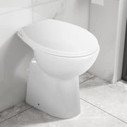 Verhoogd toilet 7 cm soft-close randloos keramiek wit