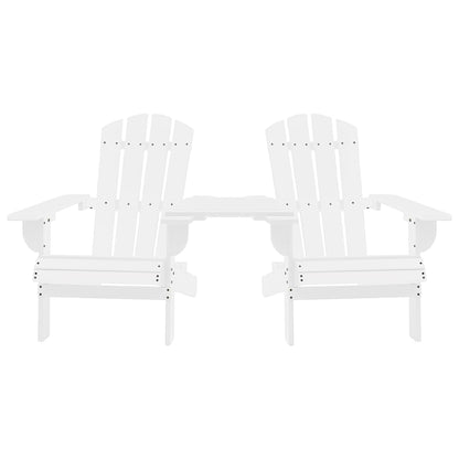 Tuinstoelen Adirondack Met Tafeltje Massief Vurenhout Wit