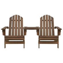 Tuinstoelen Adirondack Met Tafeltje Massief Vurenhout Bruin
