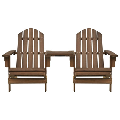 Tuinstoelen Adirondack Met Tafeltje Massief Vurenhout Bruin