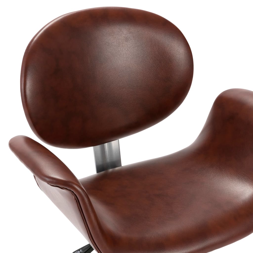Kantoorstoel Draaibaar Kunstleer Bruin