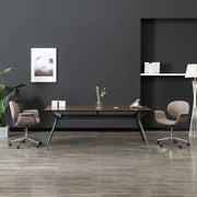 Office chair swivel fabric taupe