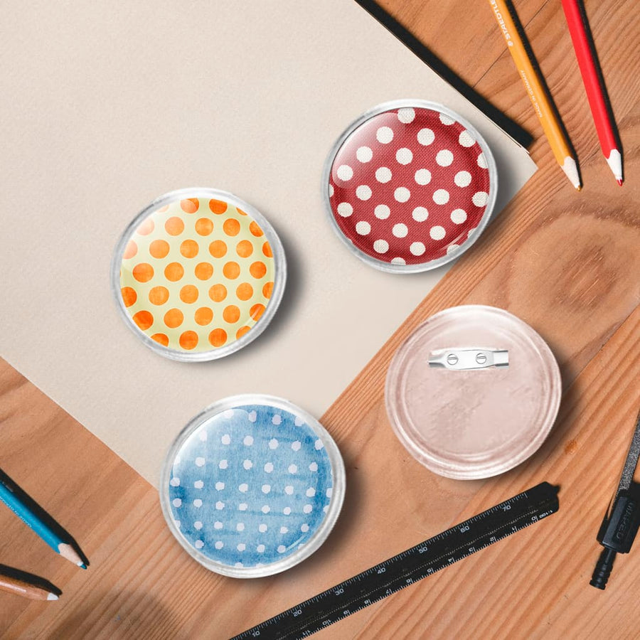 Buttons met spelden 100 st 58 mm acryl 58 mm