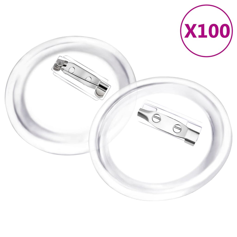 Buttons met spelden 100 st 44 mm acryl 44 mm