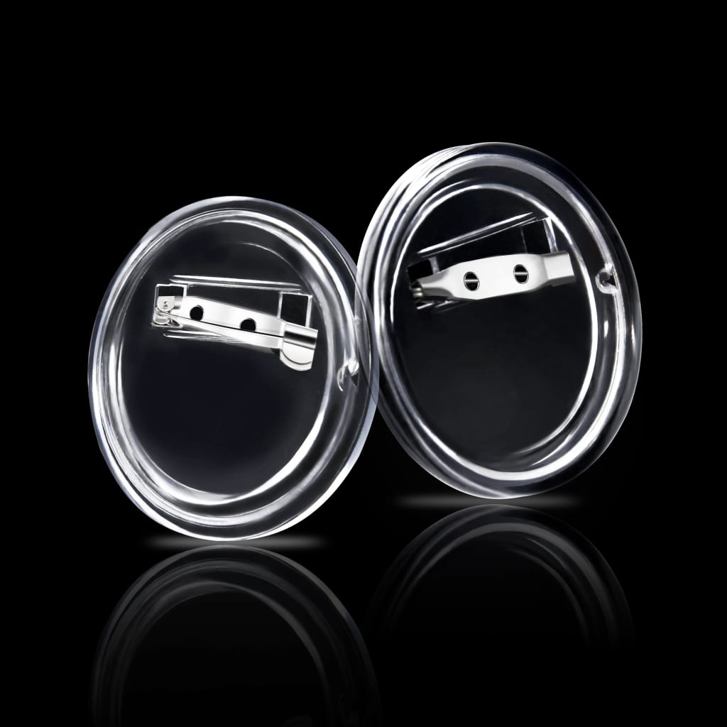Buttons met spelden 100 st 44 mm acryl 44 mm