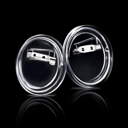 Buttons met spelden 100 st 44 mm acryl 44 mm