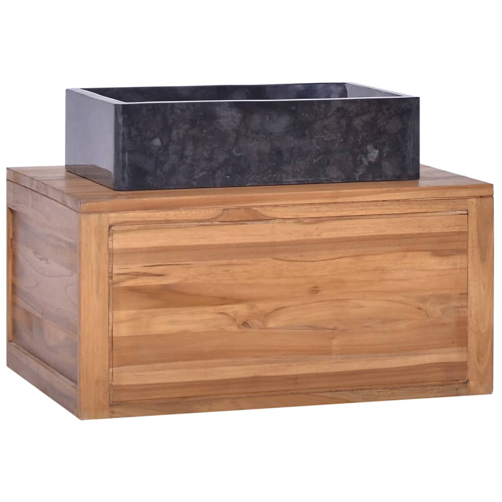 Badkamerwandkast Massief Teakhout 60 x 45 x 30 cm