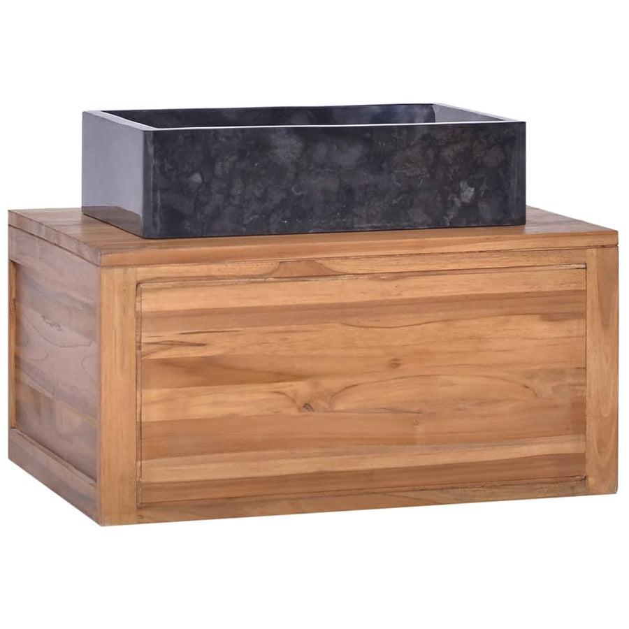 Badkamerwandkast Massief Teakhout 60 x 45 x 30 cm