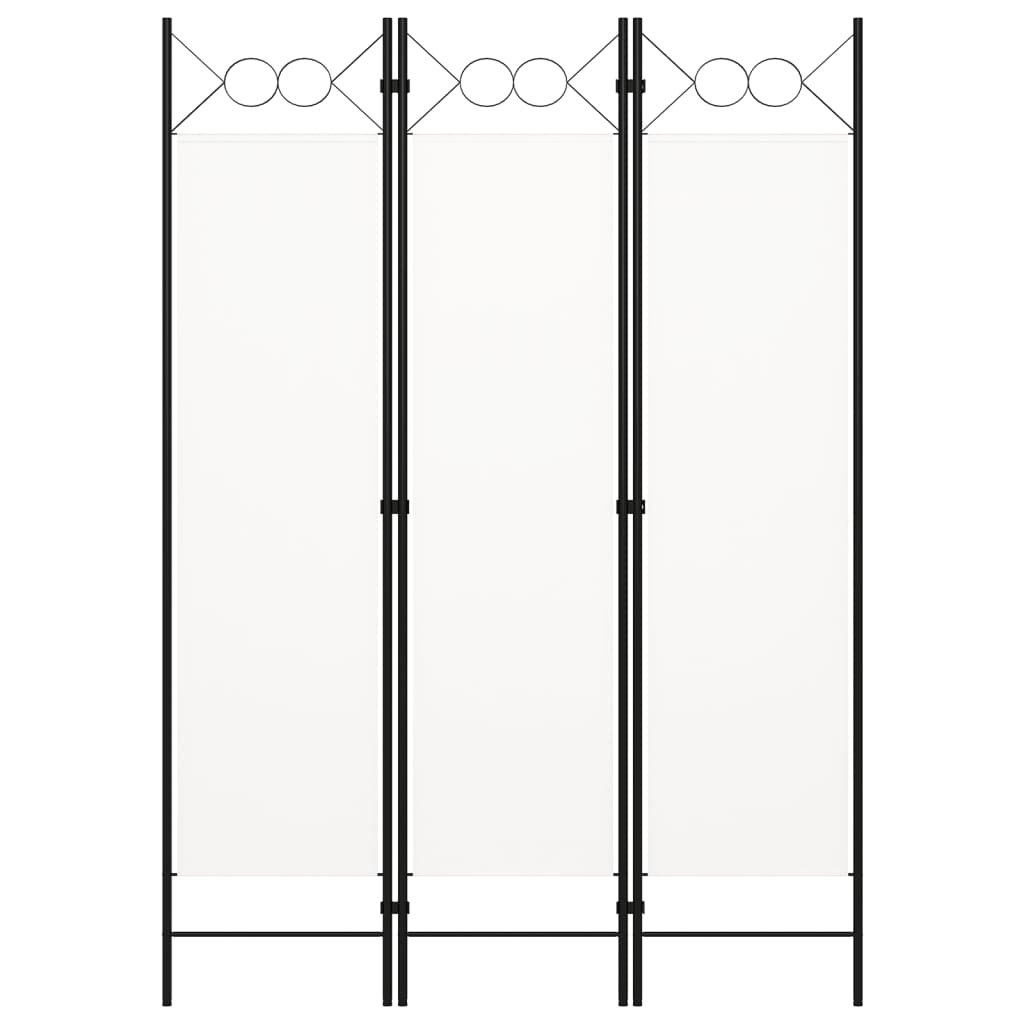 Kamerscherm Met Panelen 120X180 Cm 3 Wit