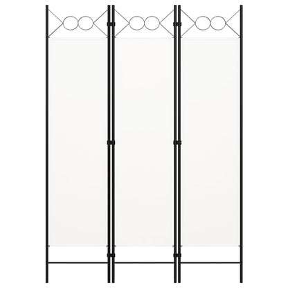 Kamerscherm Met Panelen 120X180 Cm 3 Wit
