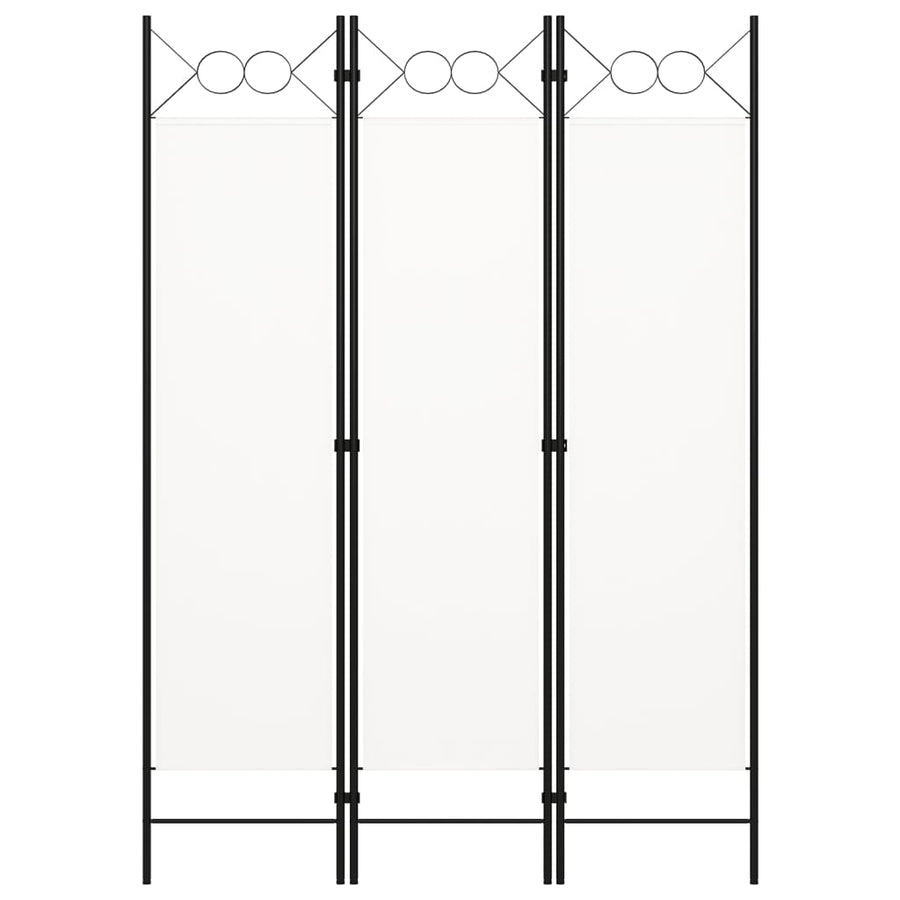 Kamerscherm Met Panelen 120X180 Cm 3 Wit