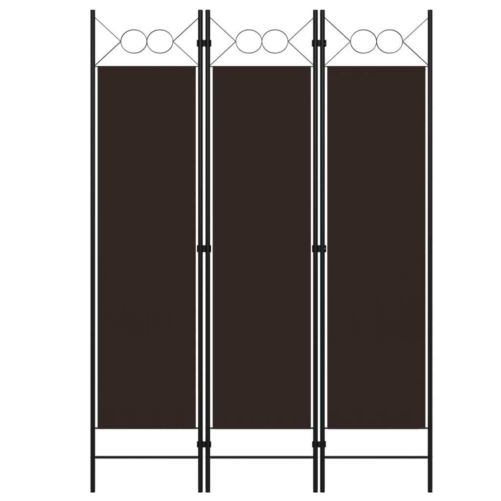 Kamerscherm Met Panelen 120X180 Cm 3 Bruin