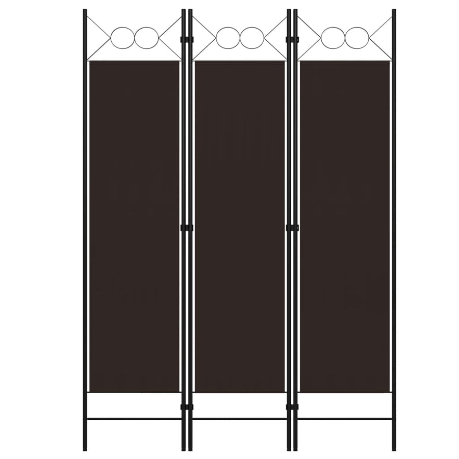Kamerscherm Met Panelen 120X180 Cm 3 Bruin