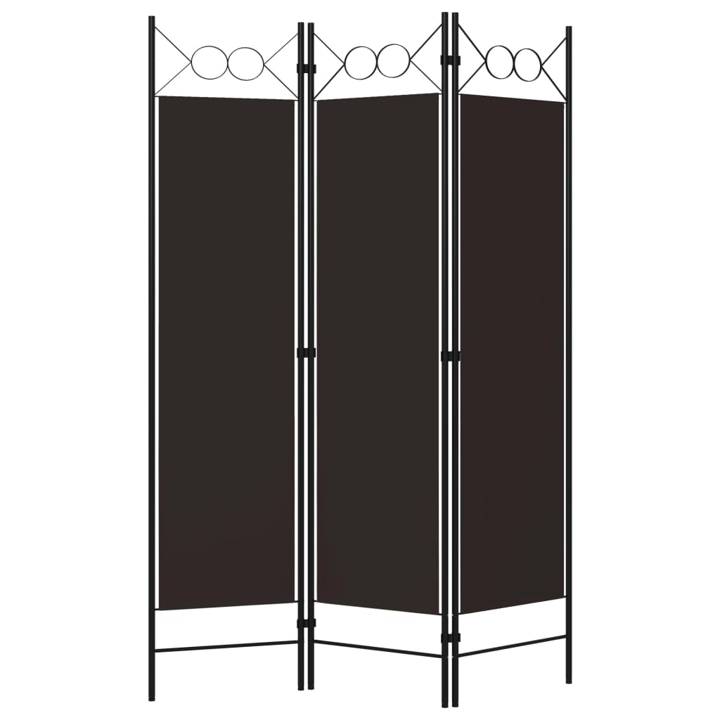 Kamerscherm Met Panelen 120X180 Cm 3 Bruin