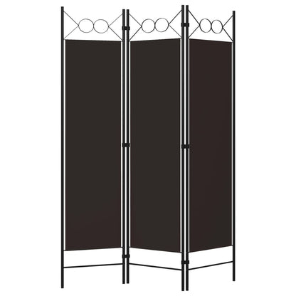 Kamerscherm Met Panelen 120X180 Cm 3 Bruin