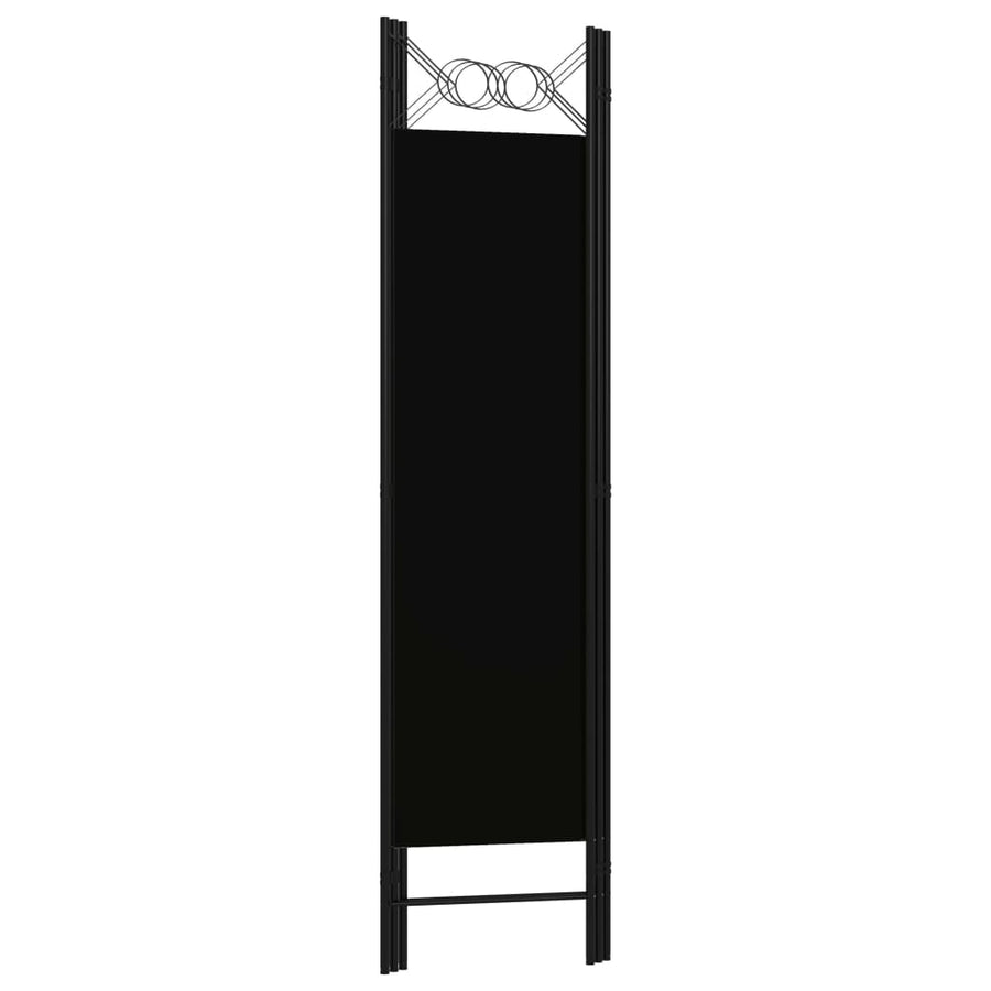 Kamerscherm Met Panelen 120X180 Cm 3 Zwart