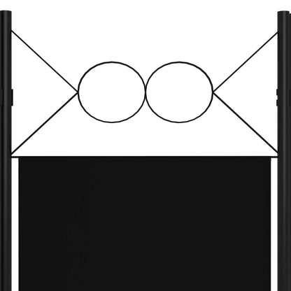 Kamerscherm Met Panelen 120X180 Cm 3 Zwart