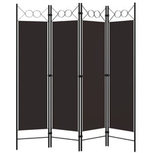 Kamerscherm Met Panelen 160X180 Cm 4 Bruin