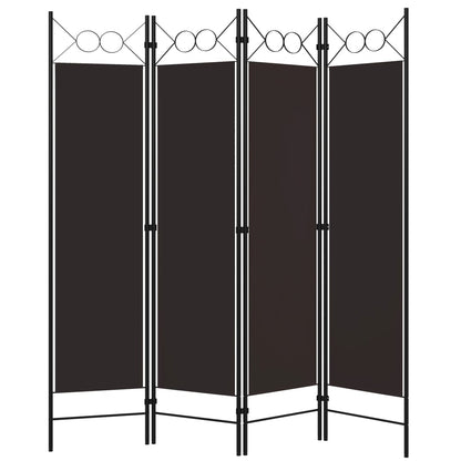 Kamerscherm Met Panelen 160X180 Cm 4 Bruin