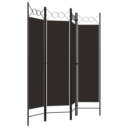 Kamerscherm Met Panelen 160X180 Cm 4 Bruin