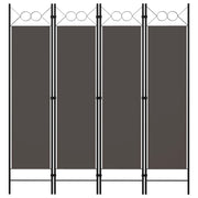 Kamerscherm 4 panelen 160x180 cm antraciet
