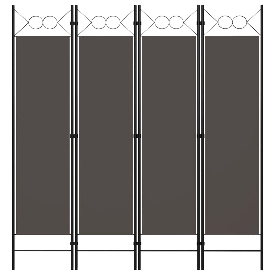 Kamerscherm Met Panelen 160X180 Cm 4 Antraciet