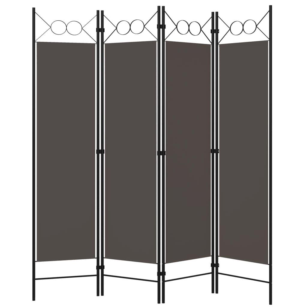 Kamerscherm Met Panelen 160X180 Cm 4 Antraciet