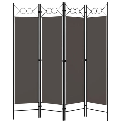 Kamerscherm Met Panelen 160X180 Cm 4 Antraciet