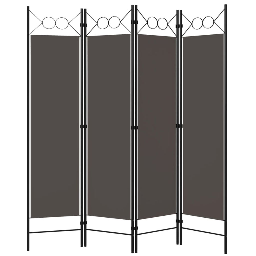 Kamerscherm Met Panelen 160X180 Cm 4 Antraciet